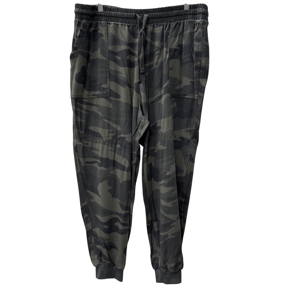 Splendid Camo Jogger Pants Women's XXL Rayon Relaxed Fit Drawstring Pockets
